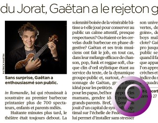 Gaëtan au théâtre du Jorat